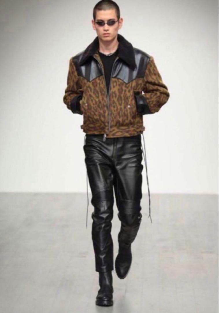 JOHN LAWRENCE SULLIVAN 19AW レオパードボアジャケット
