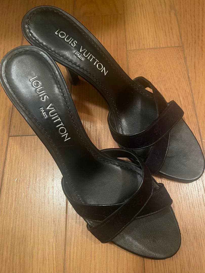 LOUIS VUITTON ミュールサンダル ブラック