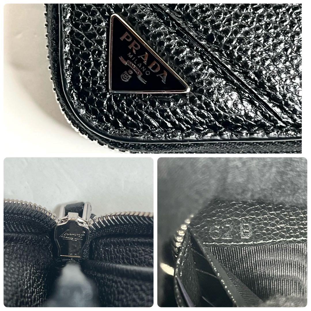 【新品未使用・付属品完備✨】現行モデル プラダ トライアングル 長財布 黒