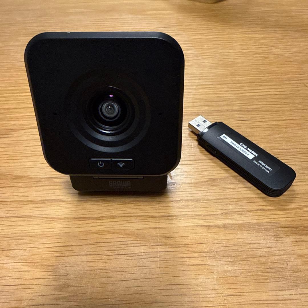 サンワサプライ CMS-V69 BK ワイヤレスWEBカメラ※2セット割引も有り