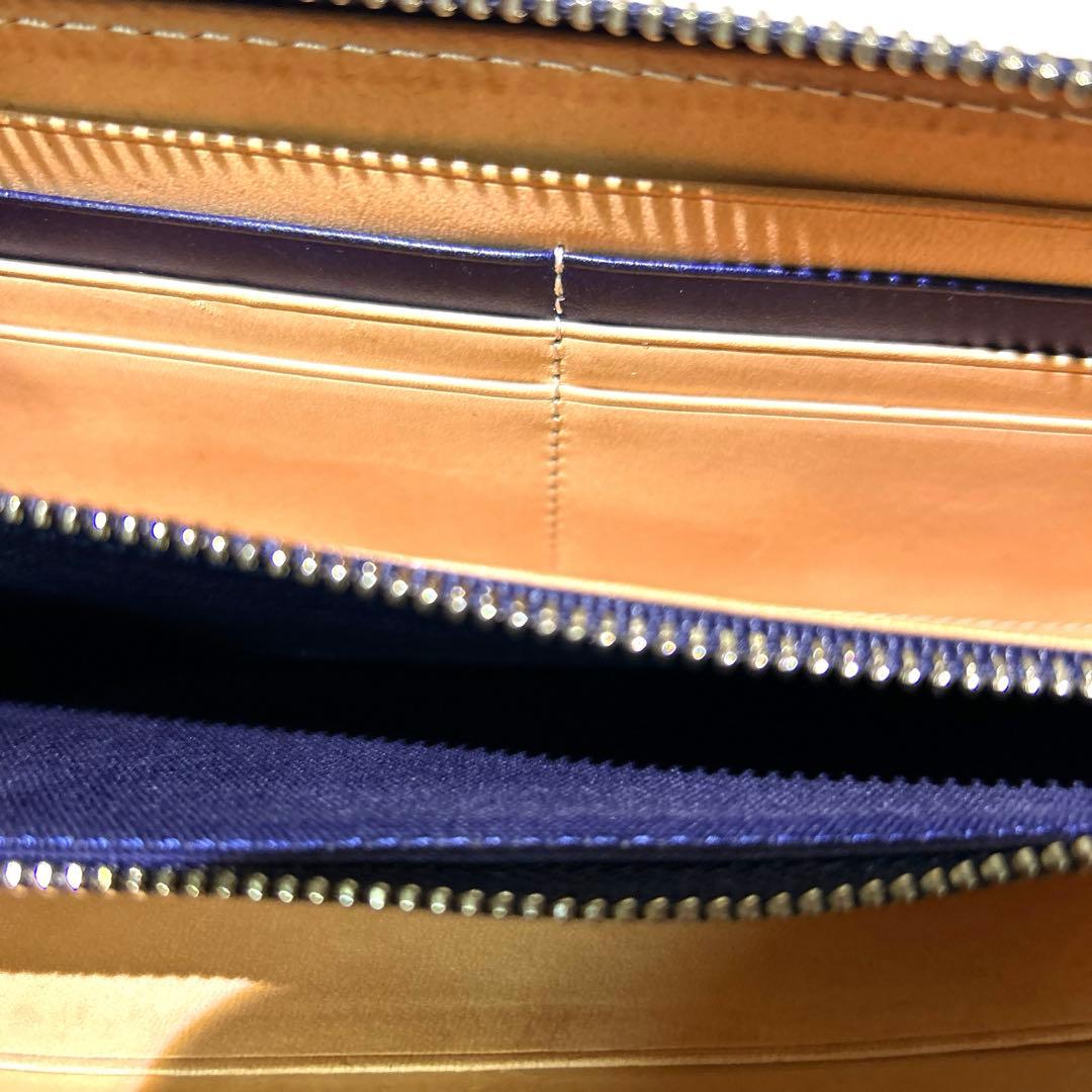 未使　BAGGY PORT KOI レザー ラウンドファスナー　長財布 ペイズリ