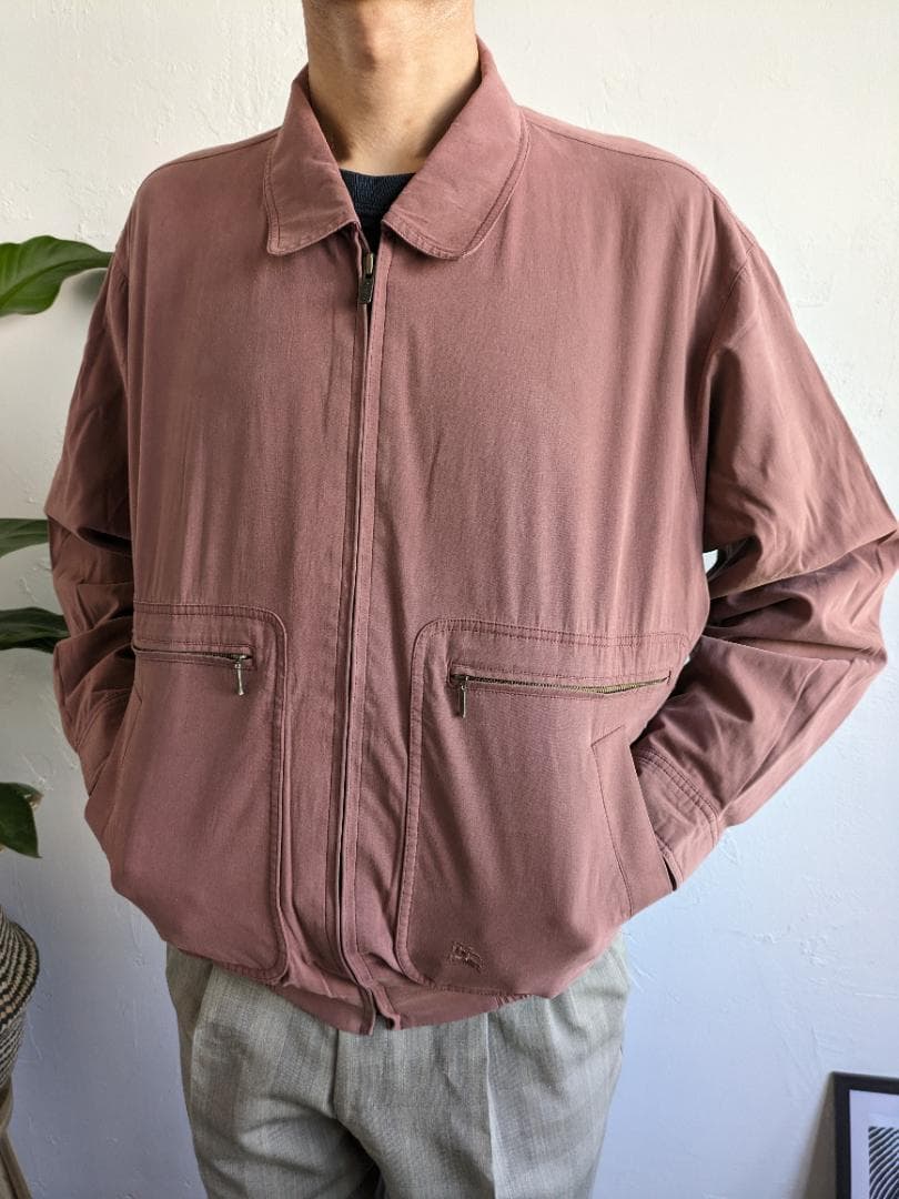 80s BURBERRY スイングトップ ブルゾン ジャケット L