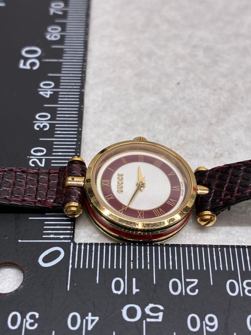 T4）GUCCI グッチ 腕時計 クォーツ シェリーライン レディース