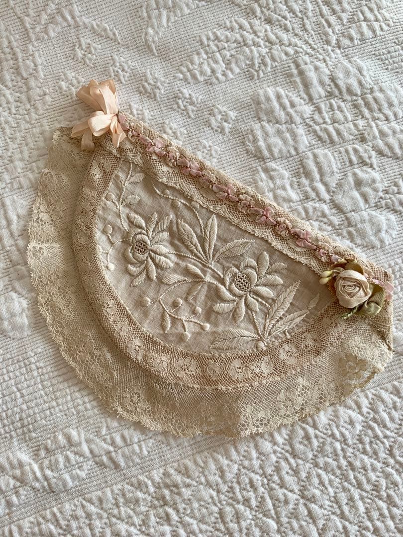 ※専用ページになります※フランスアンティークパニエドールベッド・寝具set※