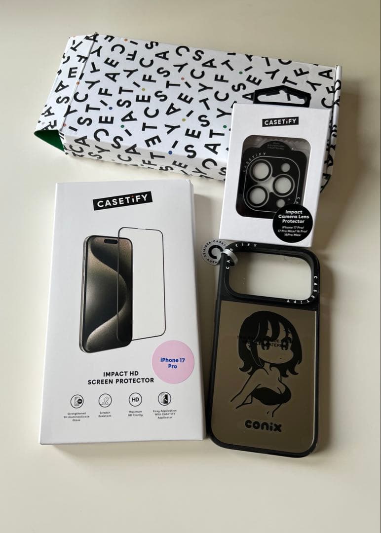 新品 CASETiFY iPhone17Proケースその他３点セット conix