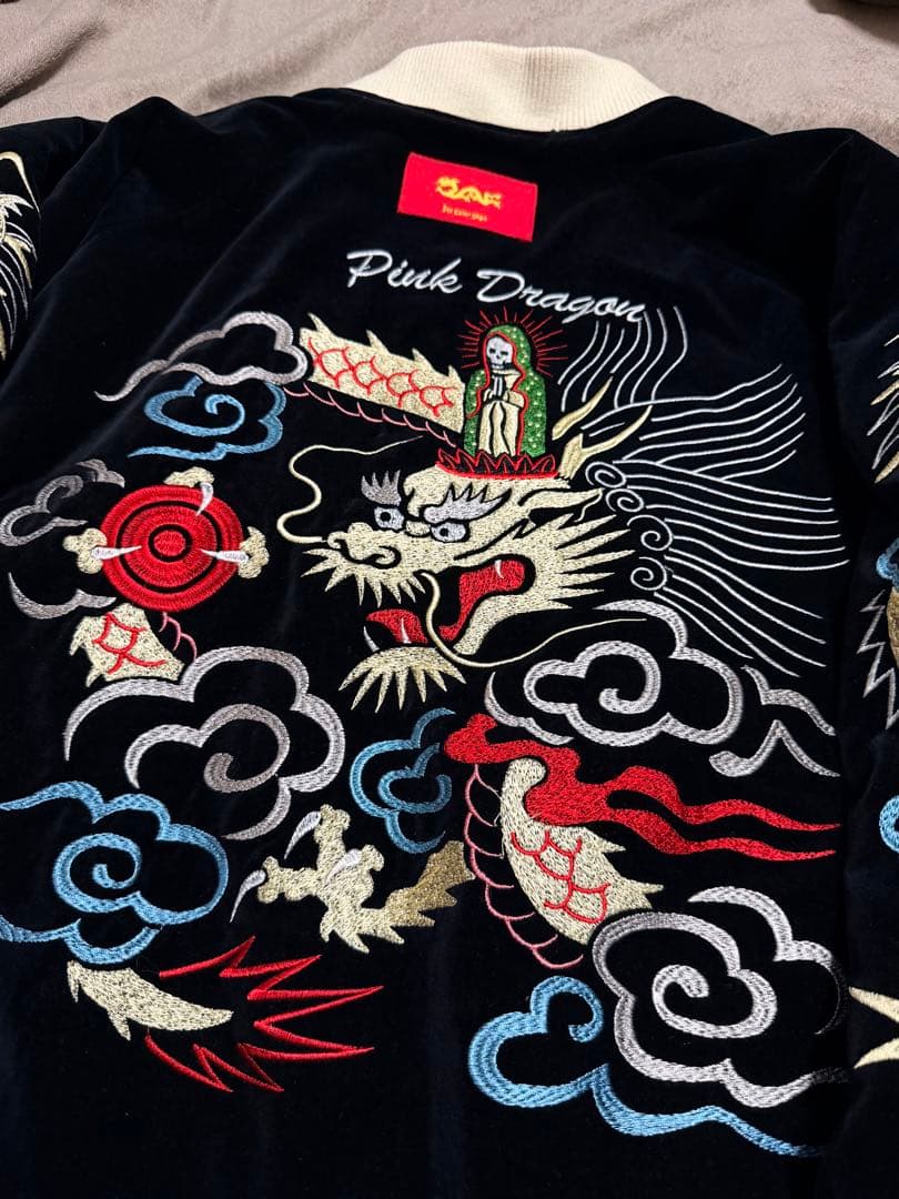 ２面用 別珍 CREAM SODA Pink Dragon 日本限定 スカジャン