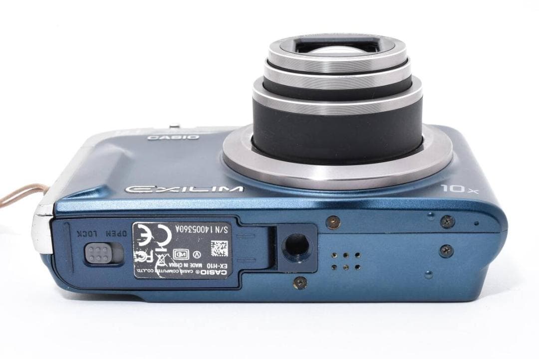 美品 カシオ　CASIO EXILIM EX-H10 ブルー ＃A355