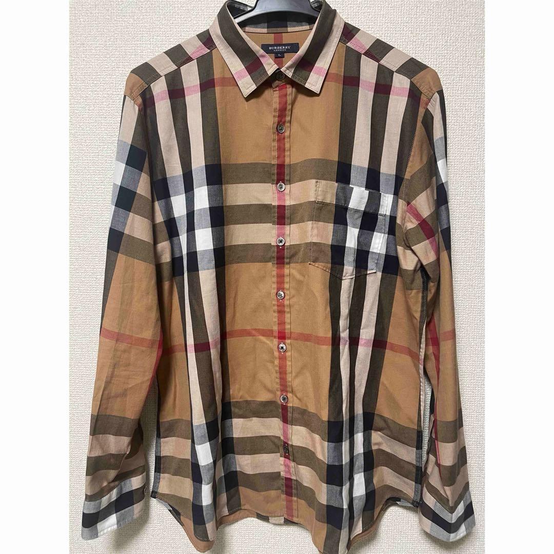 BURBERRY BRIT バーバリーチェック柄 コットンボタンダウンシャツ M