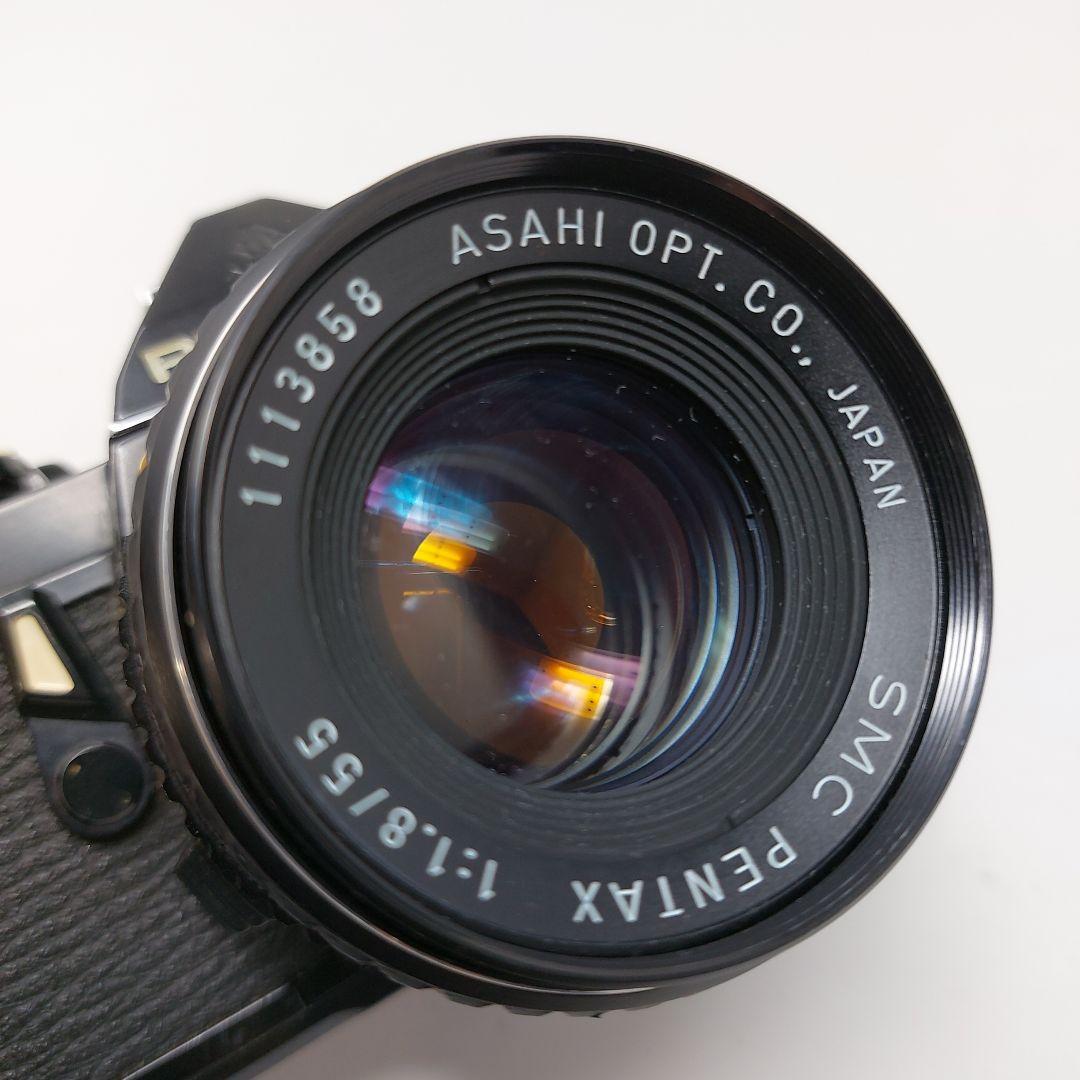 【完動品】美品 PENTAX ME ブラックボディ レンズ PLフィルター付
