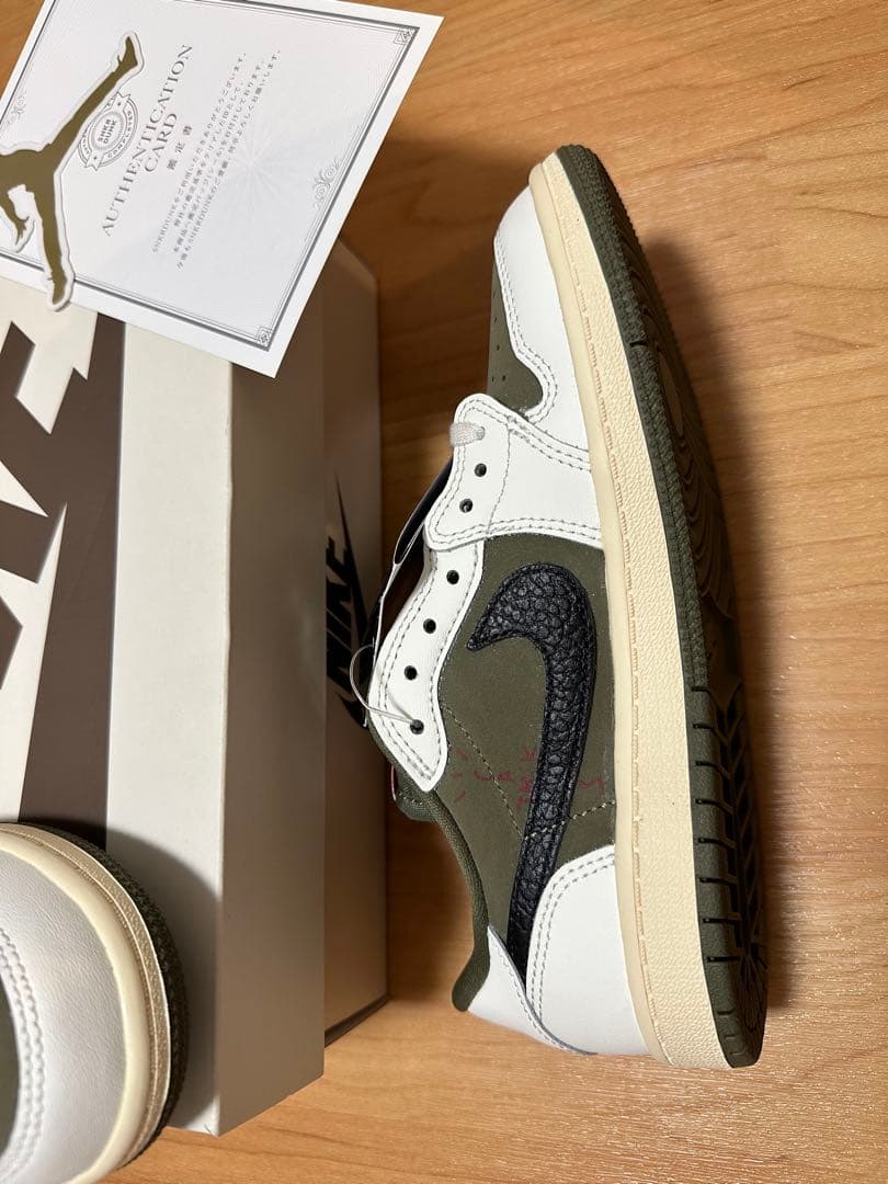 NIKE エアジョーダン1 LOW Travis リバースオリーブ 21.5