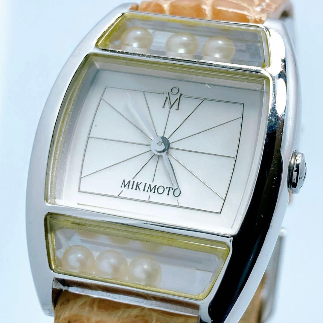 584 ミキモト　パールウォッチ　6P パール　クォーツ　腕時計