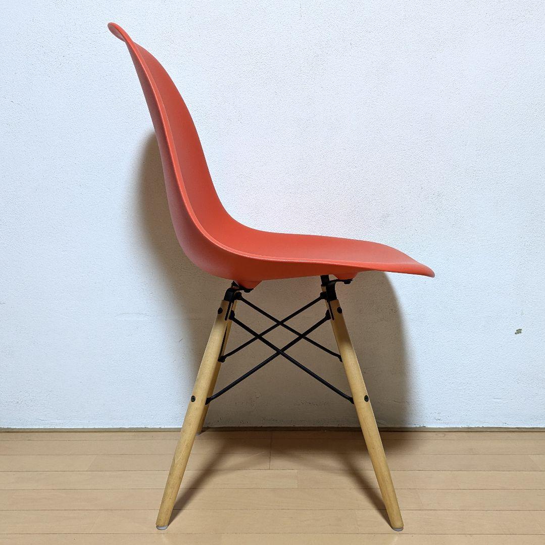 美品 正規品 ハーマンミラー イームズ シェル サイド チェア DSW レッド