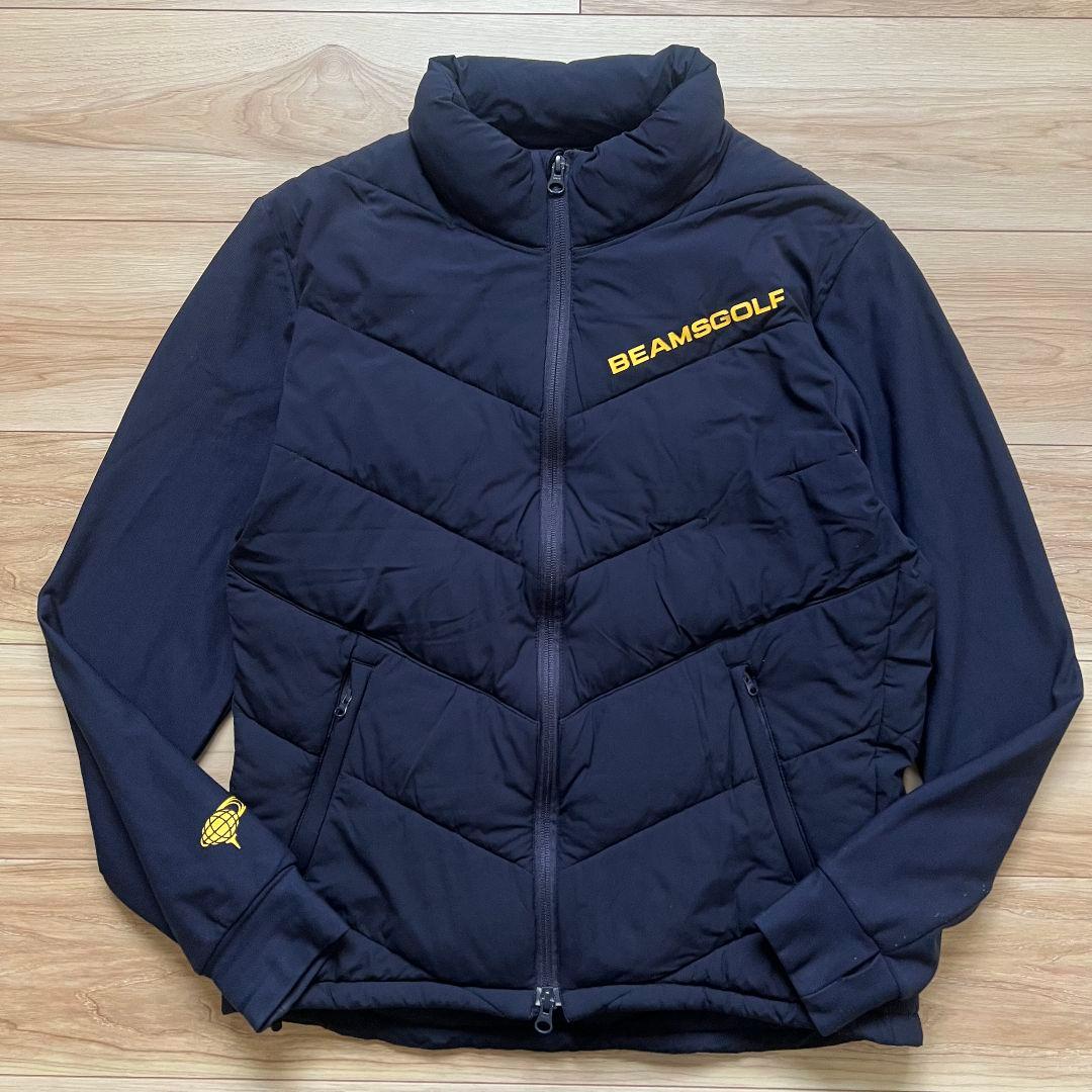 BEAMS GOLF ビームスゴルフ　ダウンジャケット　中綿　メンズ　M ロゴ