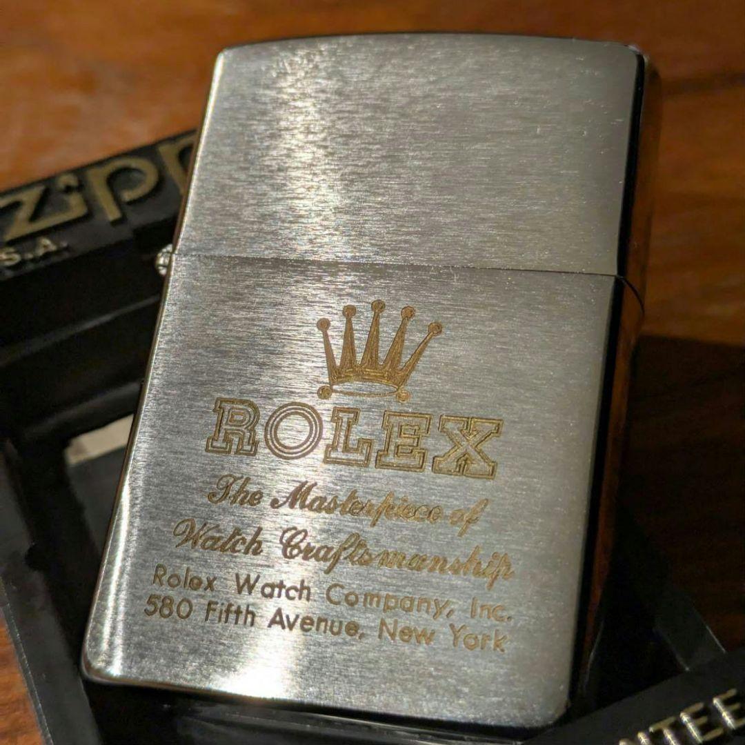 【未使用】92年製 ヴィンテージ ROLEX シルバー Zippo アンティーク