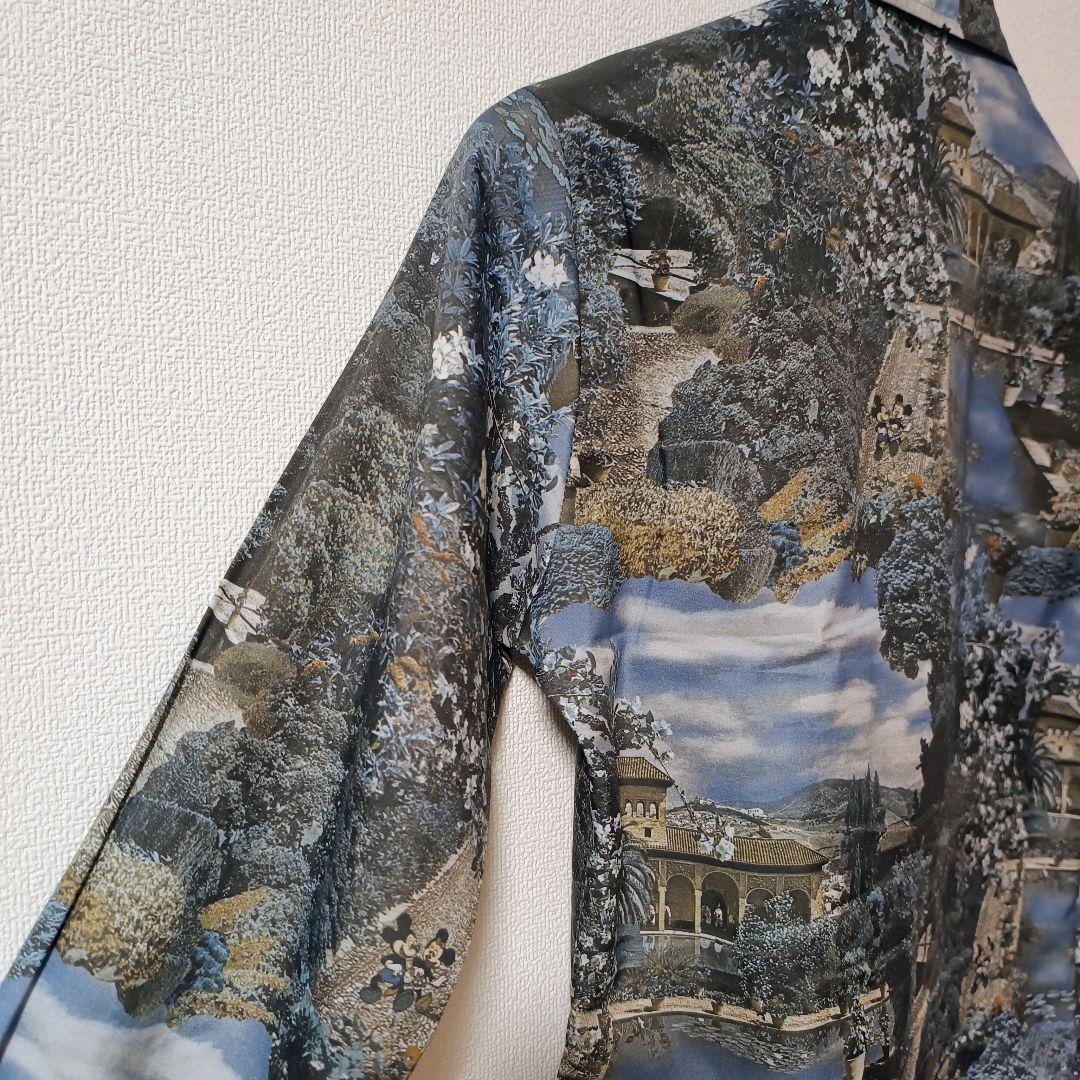 70年代 KENNIGTON ケニントン 隠れミッキー 総柄シャツ Lサイズ