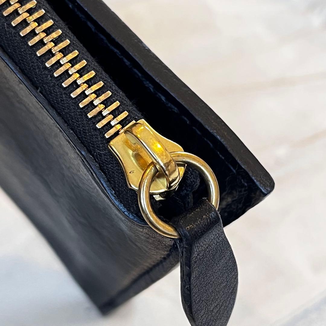 美品 IL BISONTE イルビゾンテ 長財布 ブラック