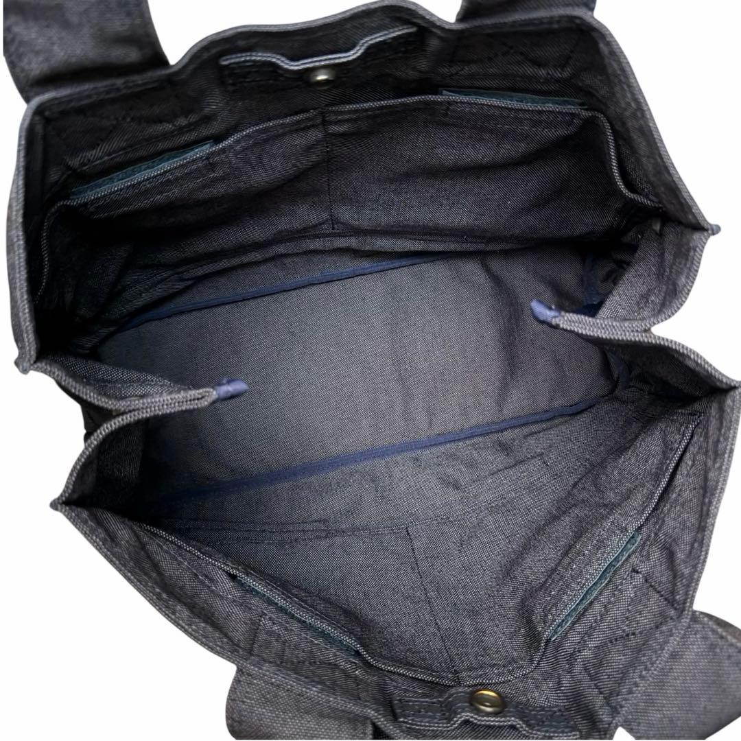 未使用級✨ポーター スモーキー M トートバッグ　ショルダー 肩がけ可 ネイビー