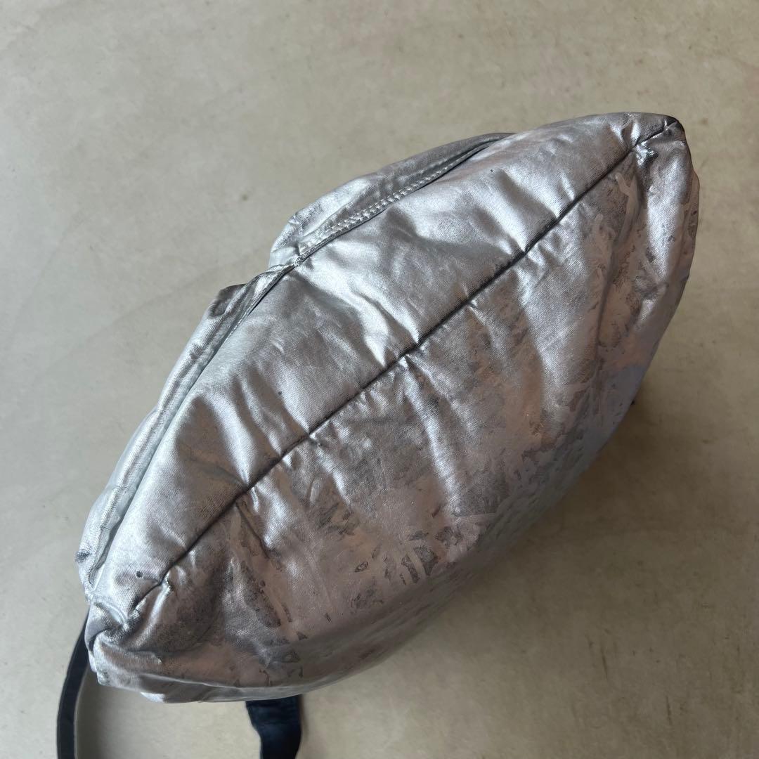 【PORTER×プティローブノアー】シルバー　箔　ヘルメットバッグ　ポーター