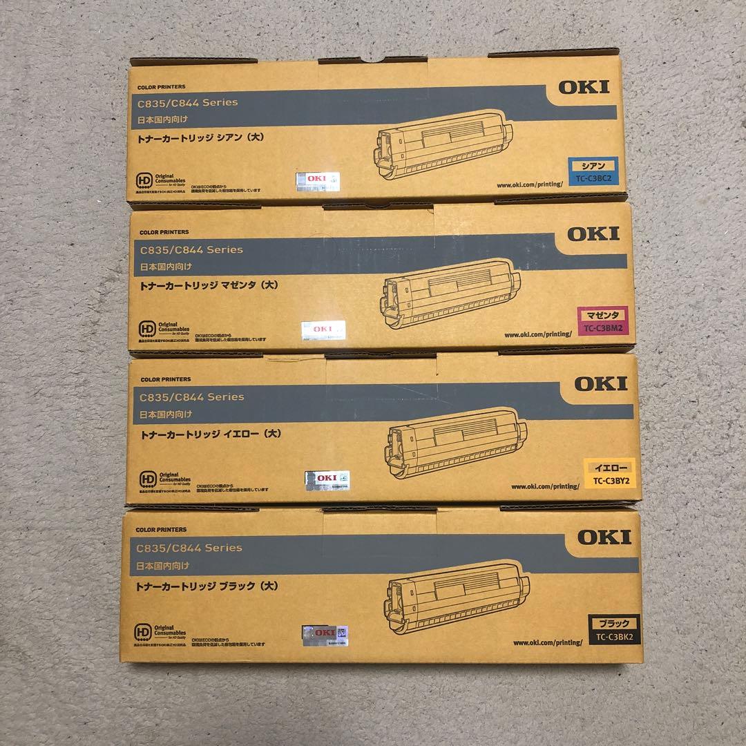 OKI 純正トナーカートリッジ （大）４色セット TC-C3B.