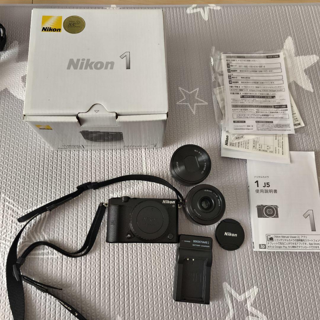Nikon 1 J5 ミラーレスカメラ レンズ2本セット