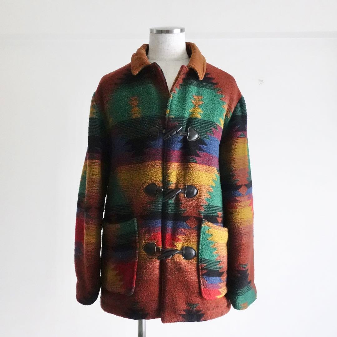 1980s Lakeshine ネイティブ柄中綿ジャケット　マルチカラーUSA製