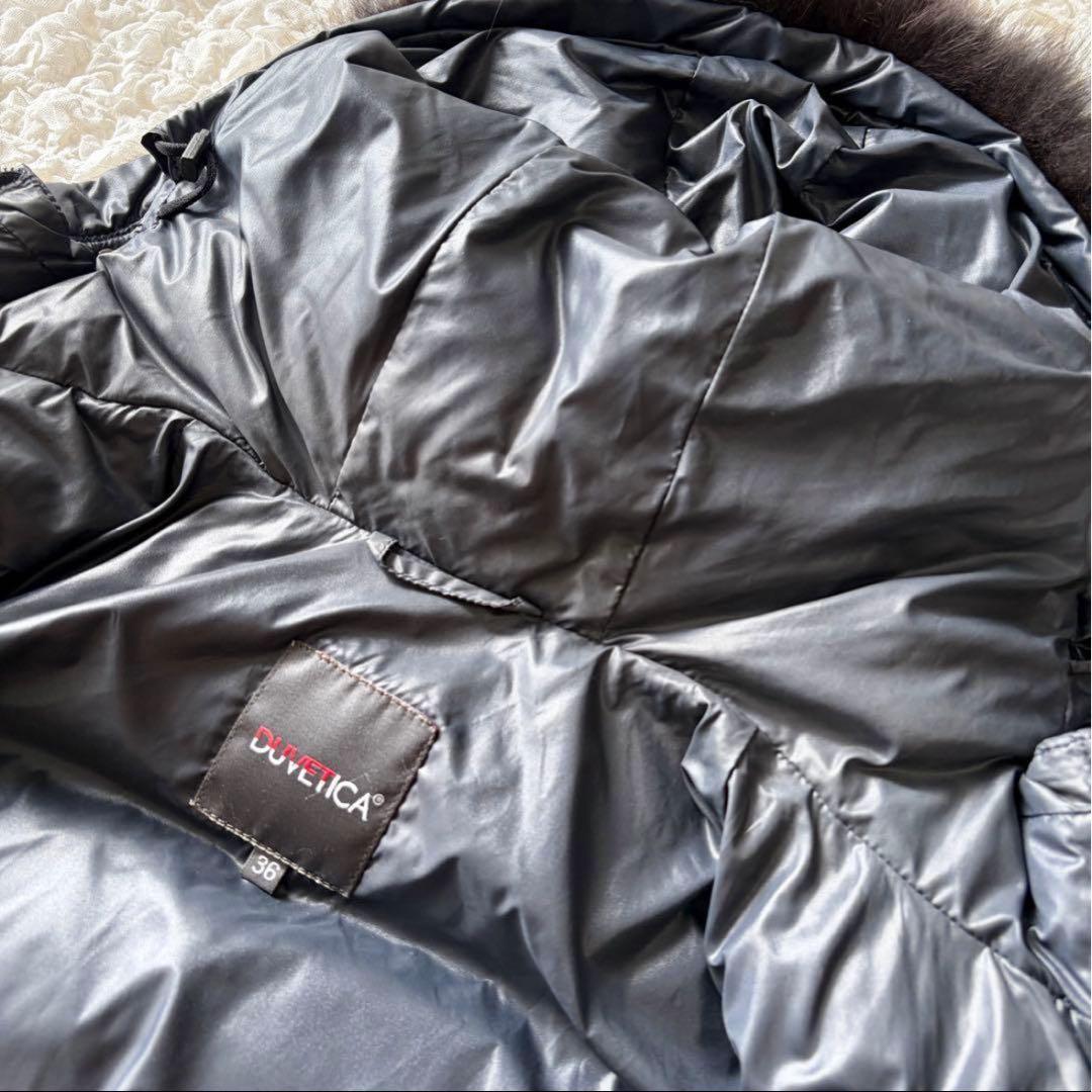 duvetica Adhara ダウンジャケット ラクーンファー 36