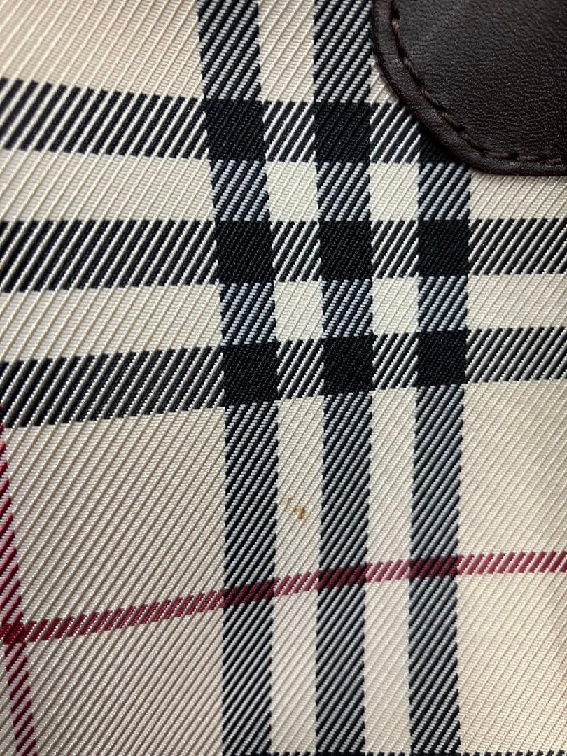 BURBERRY バーバリー プレート ミニボストンバッグ ノバチェック