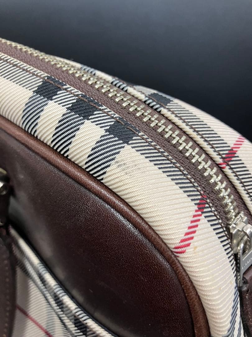 BURBERRY バーバリー プレート ミニボストンバッグ ノバチェック