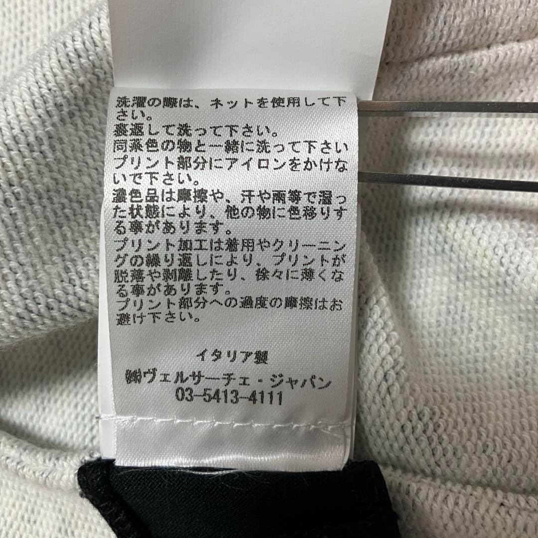 極美品　VERSACE ジップアップパーカー　グレカ　総柄　38サイズ