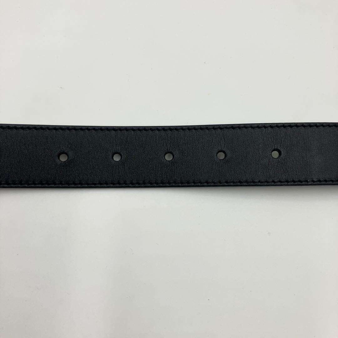 箱付き・美品✨ GUCCI ベルト GG マーモント レザー ブラック