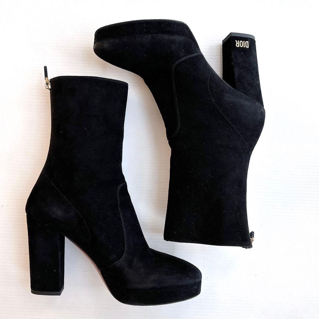 DIOR ディオール　バックジップ　ショートブーツ　ブーティ　靴　美品　36.5