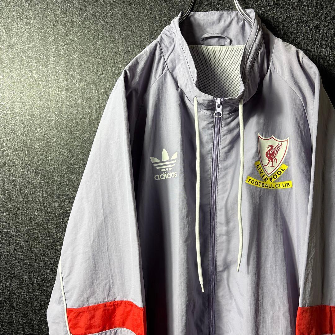 【★リヴァプールFC】 adidas 古着 メンズ アウター ナイロンジャケット