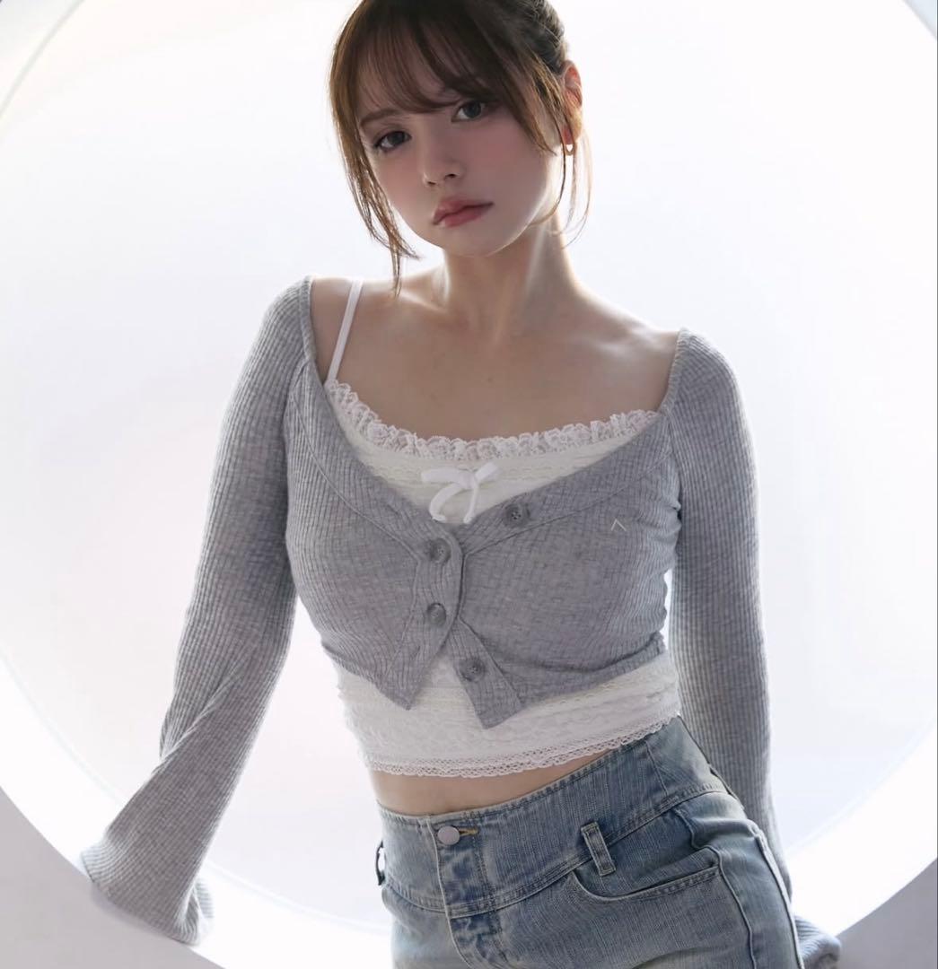 トップス andmary Clala layered set