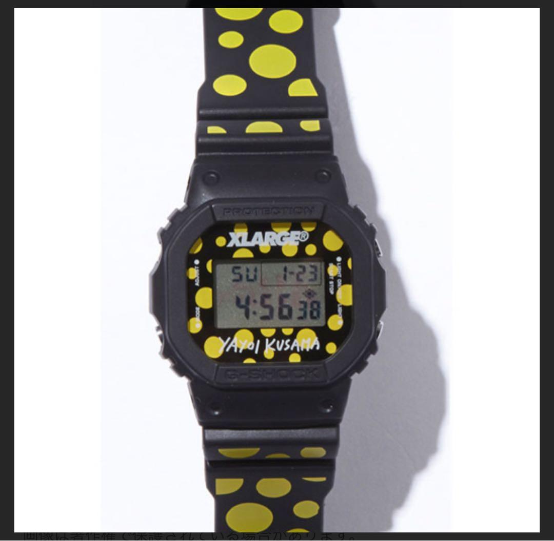 【新品未使用】G-SHOCK × エクストララージ×草間彌生　ブラック
