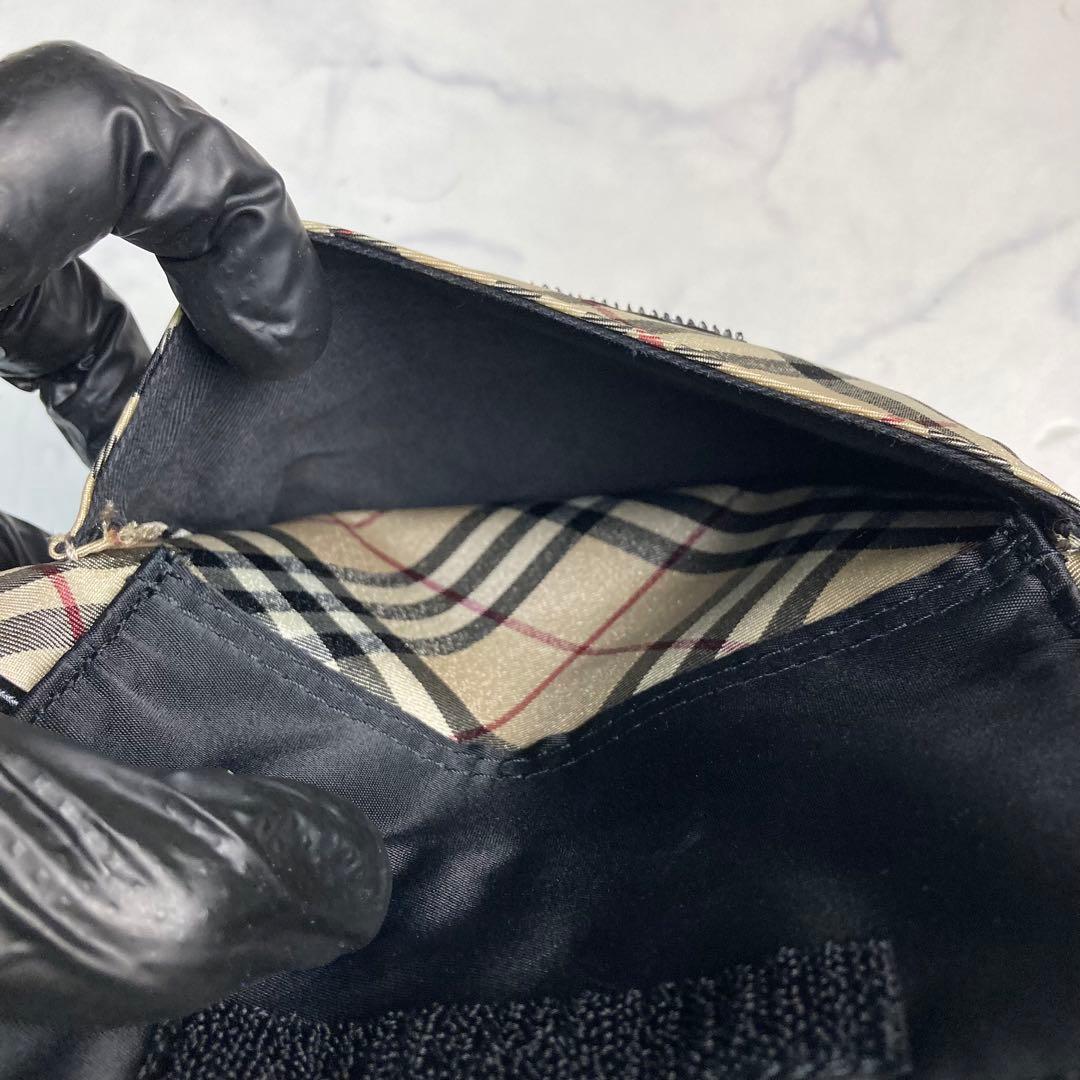 美品　バーバリー　ボディバッグ　ウエストポーチ　ナイロン　ノバチェック