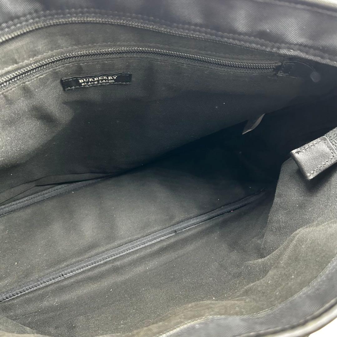 バーバリーブラックレーベル ビジネスバッグA4可　2way チェック　黒