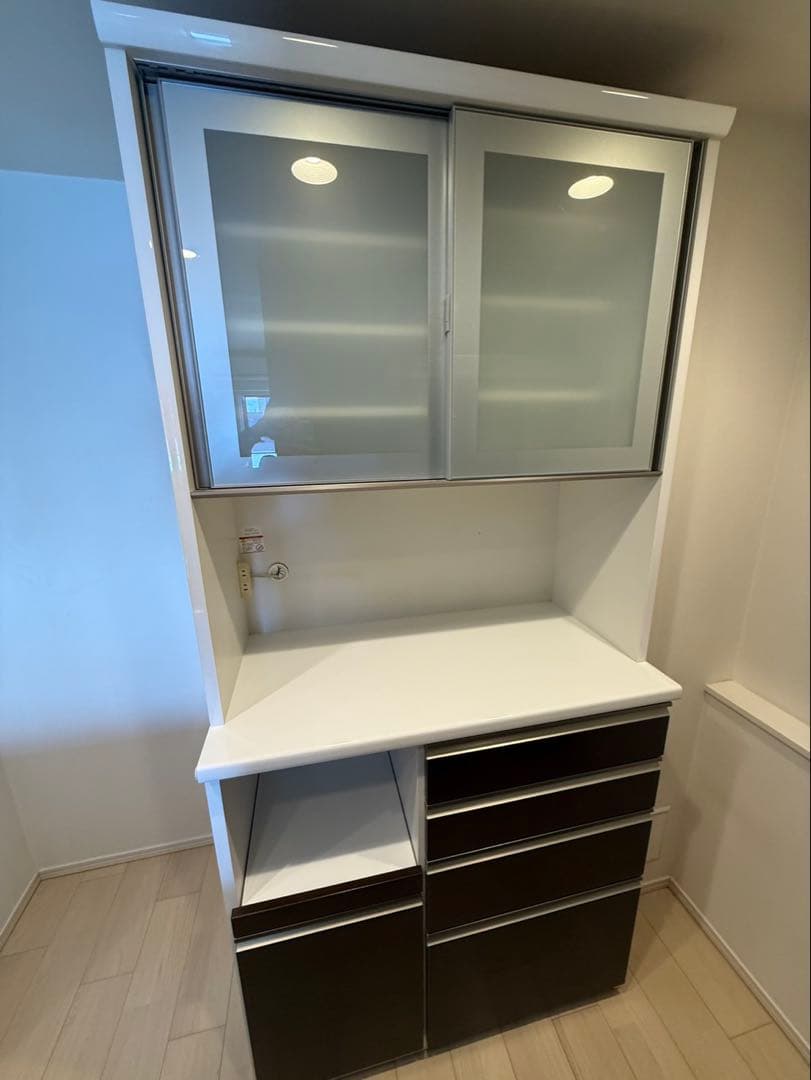 KEYUCA キッチンボード　レンジボード　高さ210幅100 食器棚