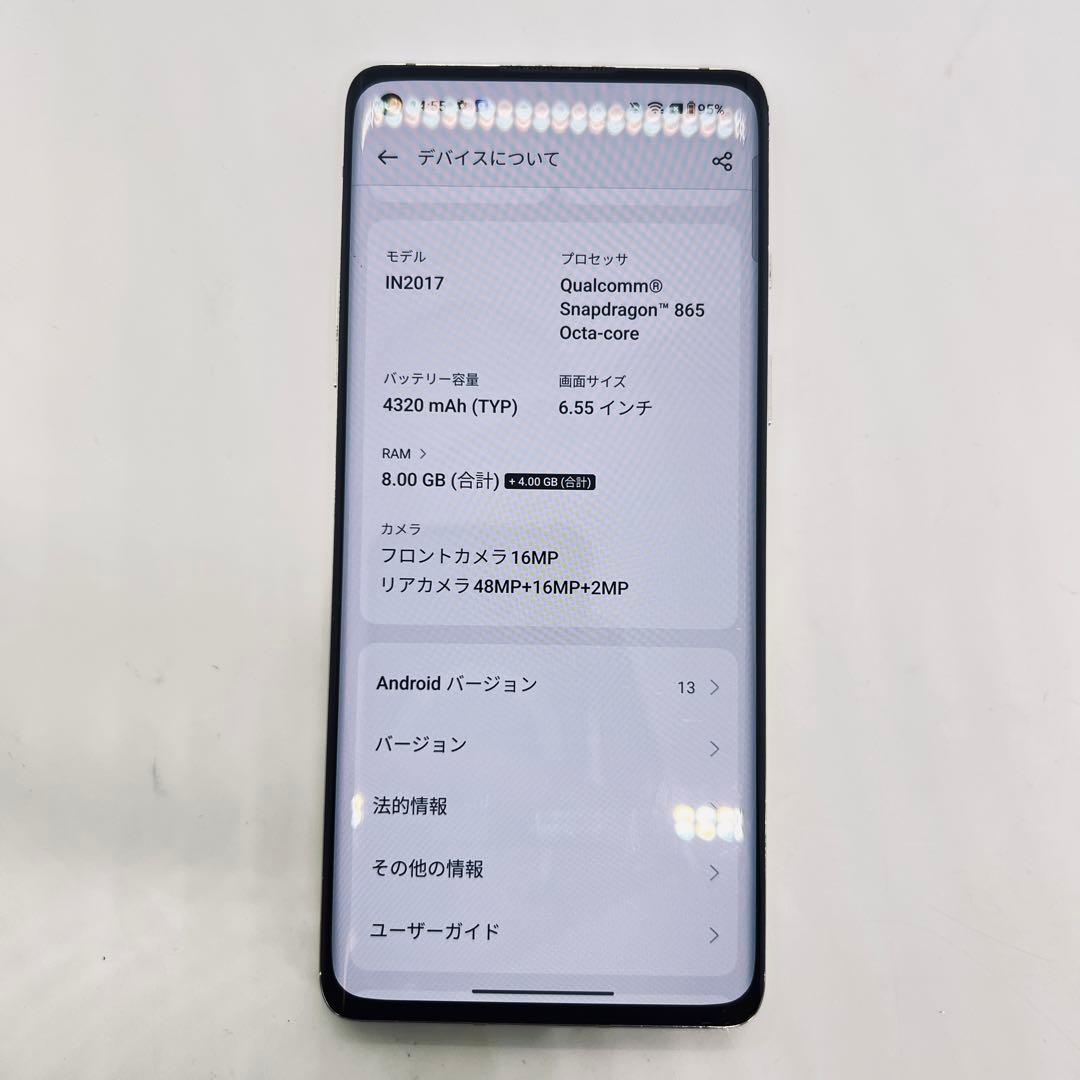 【ジャンク品】 OnePlus 8 TMO 128GB SD865 OS13