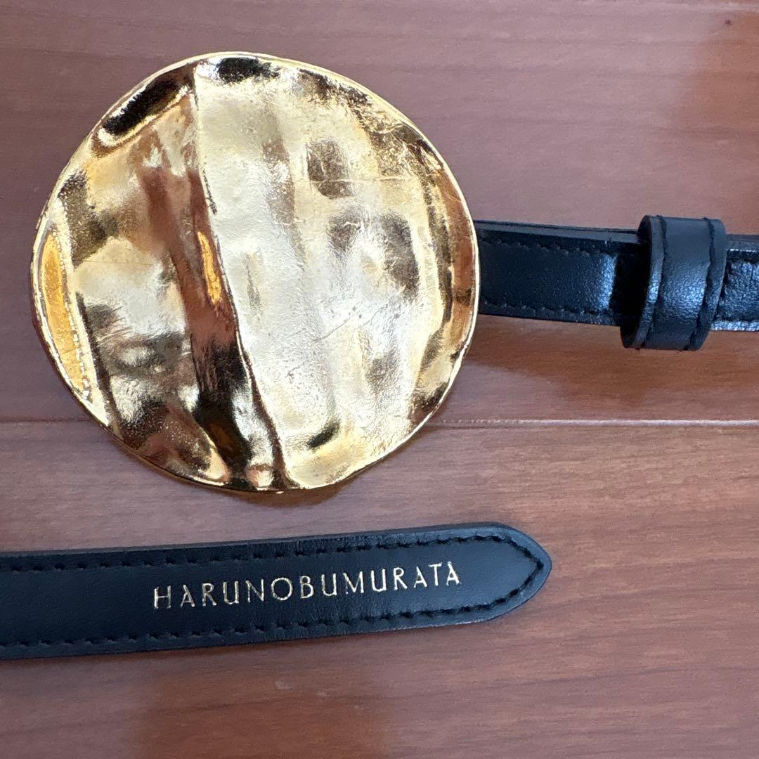 ハルノブムラタ　ゴールドサークル　レザーベルト