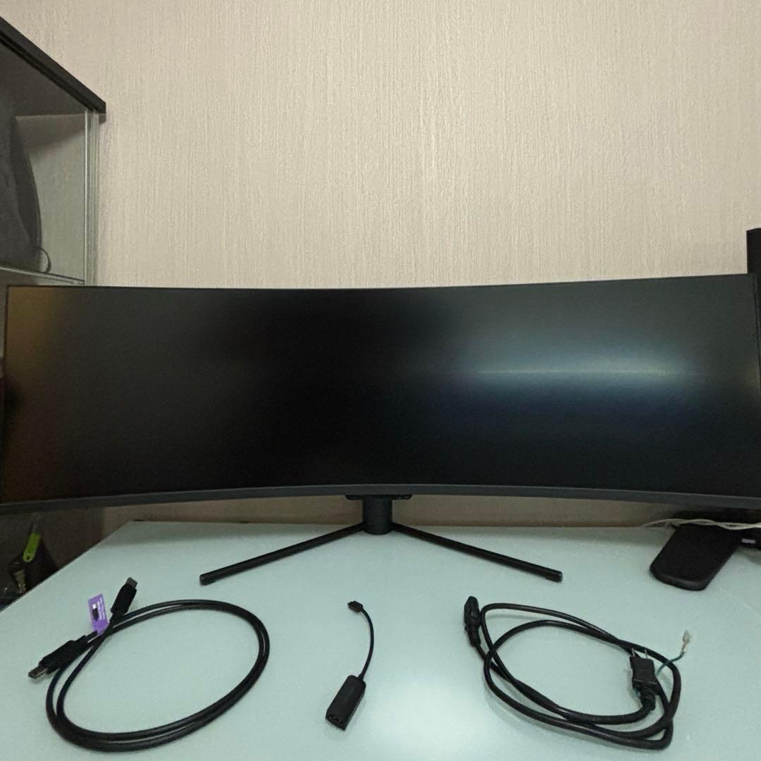 49インチ ワイドモニター　湾曲 ディスプレイ　ハンファジャパン　ゲーミング