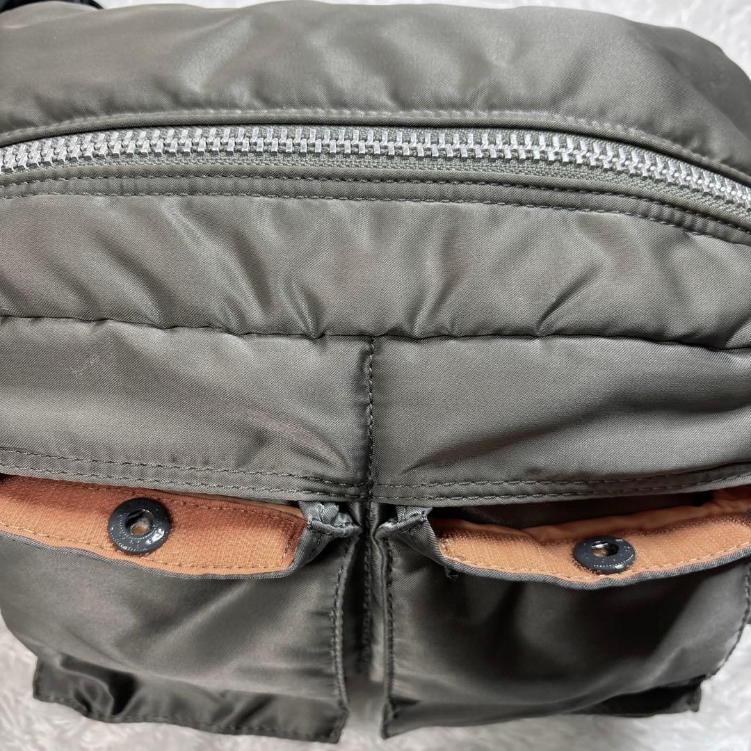 【廃盤】PORTER ボディバッグ グレー タンカー ショルダーベルト 2way
