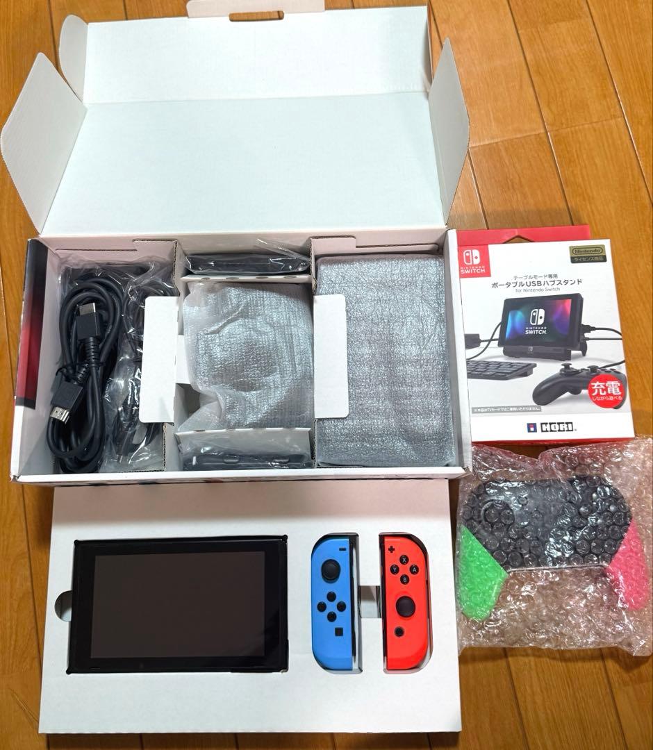 Switch本体＋純正Proコン＋256GBメモリ＋HORIスタンド