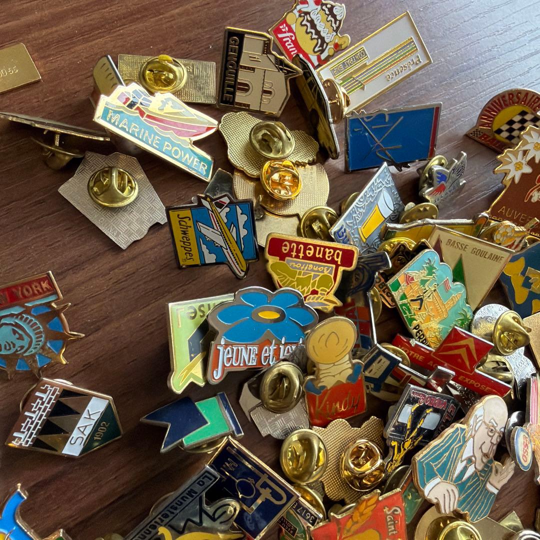 m*n様 フランス　ピンズ ヴィンテージ ピンバッジ　まとめ　100個セット コ