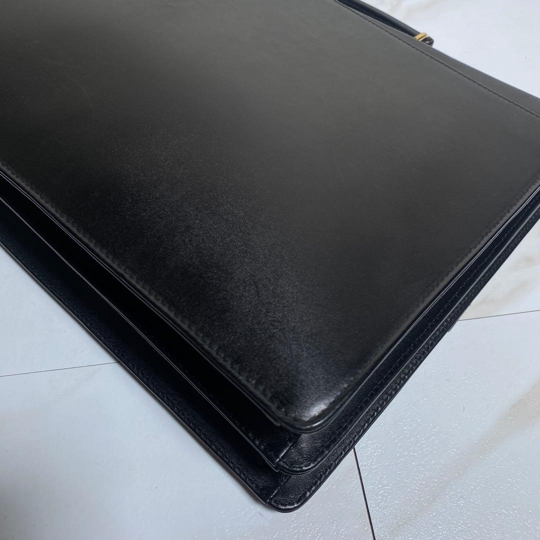 希少⭐︎ダンヒル 自立型ビジネスバッグ ブリーフケース オールレザー 布袋付き