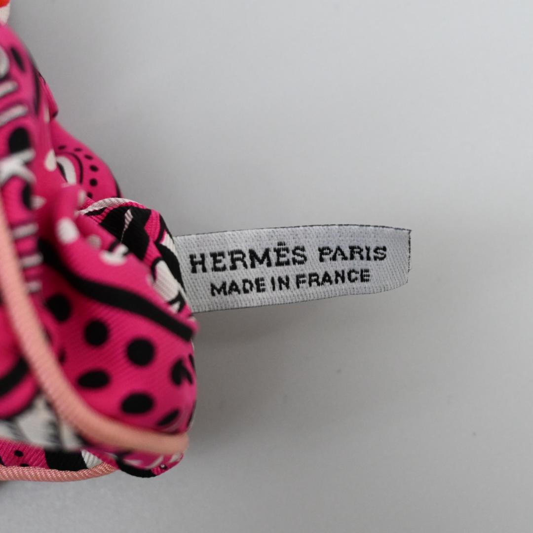 ■ □ 46890★年 エルメス シュシュ クラウディアローズ フューシャピンク