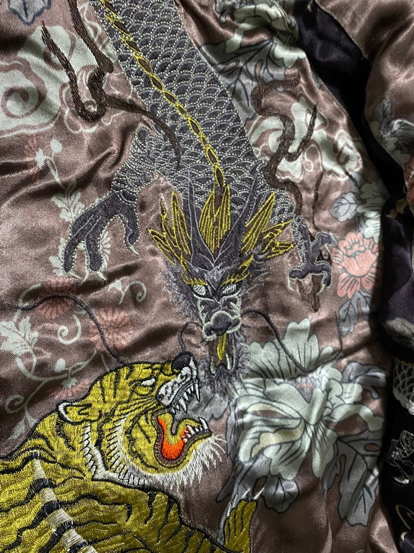 y2k 龍虎２面用 レーヨン 日本限定 unisex vintage 美品