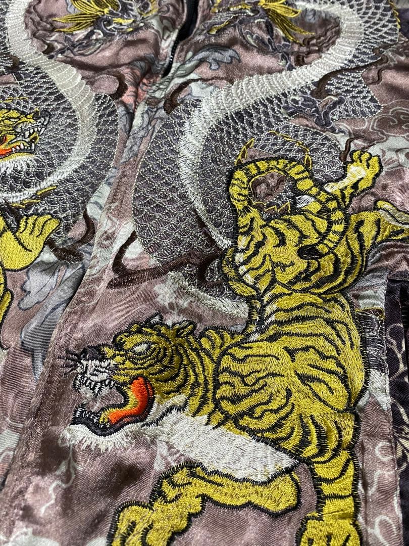 y2k 龍虎２面用 レーヨン 日本限定 unisex vintage 美品