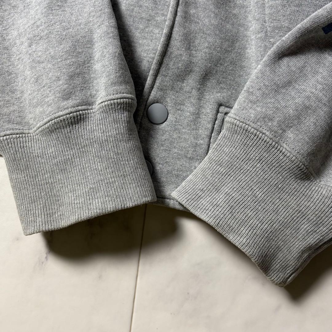 ヒステリックグラマー スウェット ブルゾン ジャケット ロゴプリント グレー