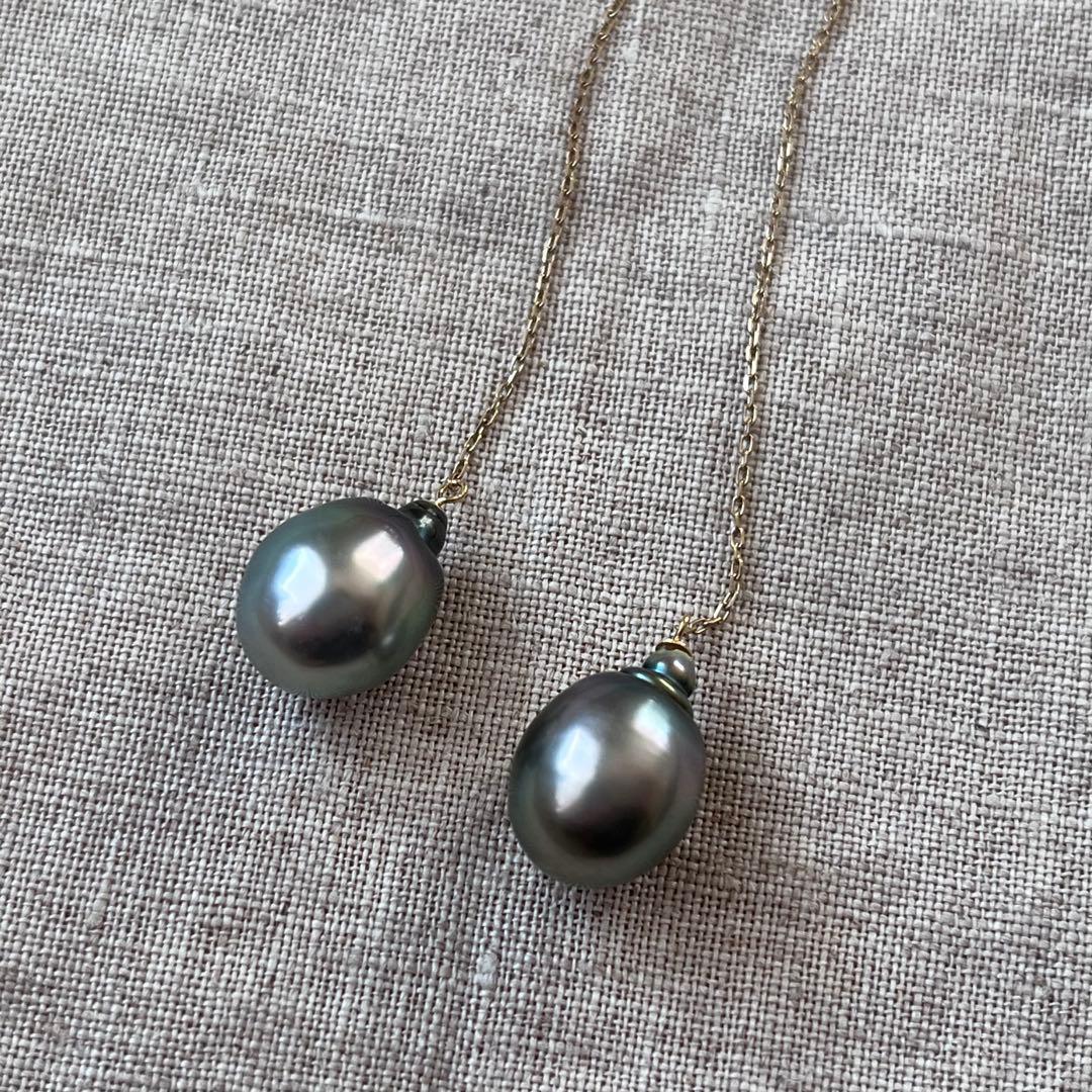 MANORIE ⟡.· タヒチバロックパール アメリカンピアス