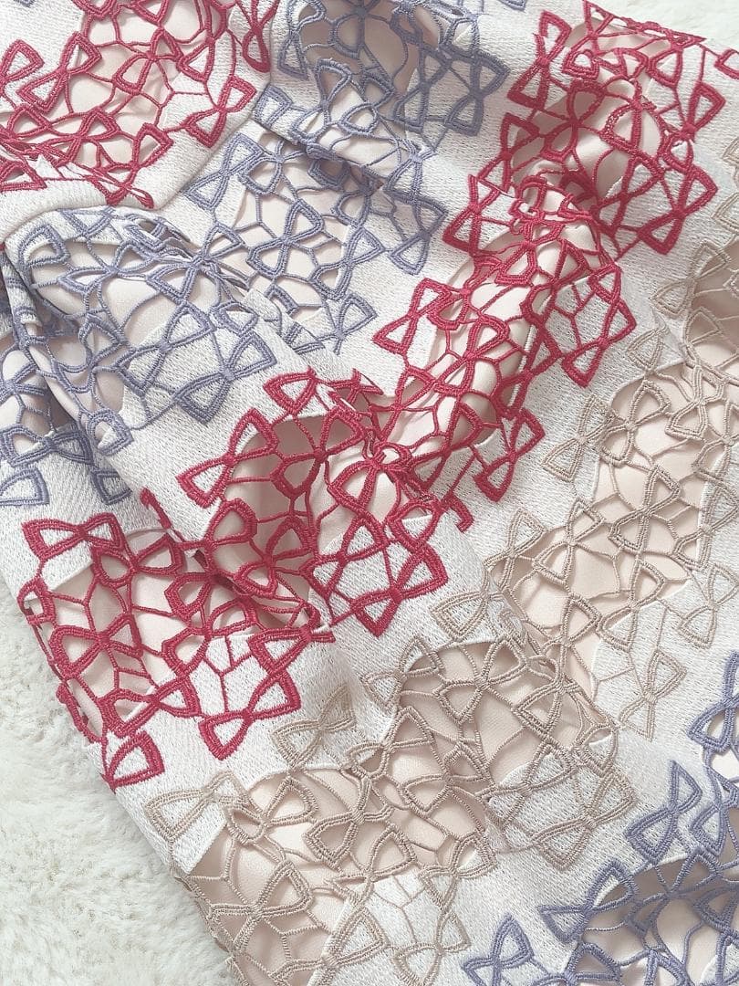 小*倉様 ローズティアラ Rose Tiara リボン柄刺繍ワンピース 42